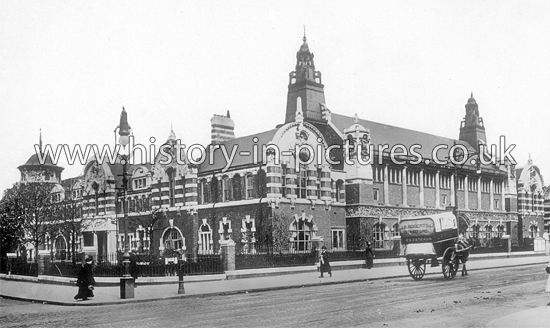 The Library & West Ham Institute, Romford Road, Stratford, London. c.1904